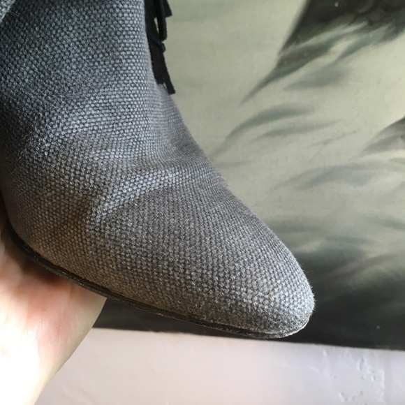 Isabel Marant fringed canvas slouch boots - Picture 3 of 8